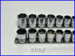 Snap-On Tools USA 24pc SAE & Metric Shallow Socket Set Pair, 212FSMY & 211FSY