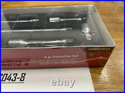 Snap-On Tools USA NEW 6pc 3/8 Drive Socket Extension Set In Foam 206AFXFMBR