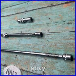 Snap-On USA 1/4 Drive 11,6,2 Knurled Locking Extension TMXKL110A, L60A, L2
