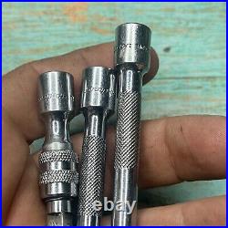Snap-On USA 1/4 Drive 11,6,2 Knurled Locking Extension TMXKL110A, L60A, L2