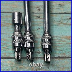 Snap-On USA 1/4 Drive 11,6,2 Knurled Locking Extension TMXKL110A, L60A, L2