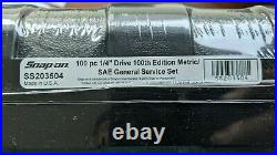 Snap-on 100 pc 1/4 drive 100th Edition Metric/SAE General service set SS203504