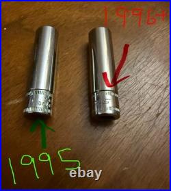 Snap-on 144TMPB 1/4 Drive Socket Set TM30 Ratchet SAE Metric Deep/Shallow