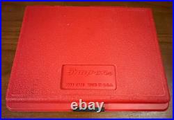 Snap-on 144TMPB 1/4 Drive Socket Set TM30 Ratchet SAE Metric Deep/Shallow