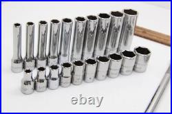 Snap-on 144TMPB 44 Piece 1/4 Drive 6-Point Metric/ SAE General Service Set USA