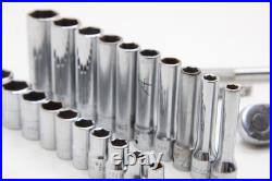 Snap-on 144TMPB 44 Piece 1/4 Drive 6-Point Metric/ SAE General Service Set USA