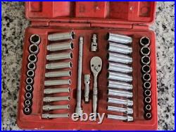 Snap-on 144TMPB 44pc 1/4 Drive 6 Point Metric/SAE Socket Set. FREE S&H