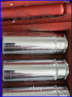 Snap-on 144TMPB 44pc 1/4 Drive 6 Point Metric/SAE Socket Set. FREE S&H