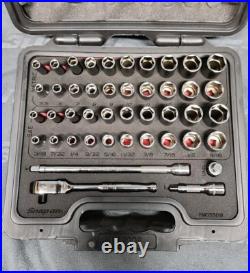 Snap-on 144tmpbfr 44 pc 1/4 drive 6 pt metric sae general service foam set New