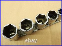 Snap-on 3/8 Drive Sockets Standard Sae 6 Point / 12 Point Shallow + 16mm Metric