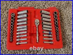 Snap-on 41 Pc 1/4 Drive 6-Point Metric/ SAE General Service Set 144TMPB