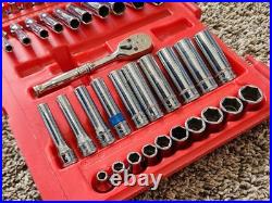 Snap-on 41 Pc 1/4 Drive 6-Point Metric/ SAE General Service Set 144TMPB