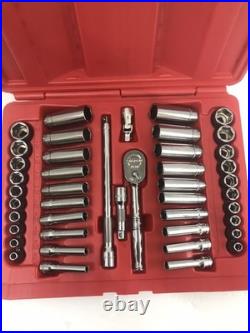 Snap-on 44 Pc 1/4 Drive 6-Point Metric/ SAE General Service Set 144TMPB