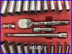 Snap-on 44 Pc 1/4 Drive 6-Point Metric/ SAE General Service Set 144TMPB