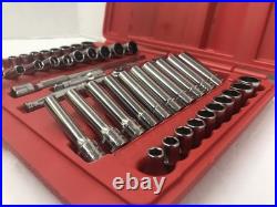Snap-on 44 Pc 1/4 Drive 6-Point Metric/ SAE General Service Set 144TMPB
