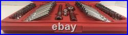 Snap-on 44 Pc 1/4 Drive 6-Point Metric/ SAE General Service Set 144TMPB