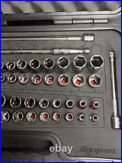 Snap on 51 pc 3/8 foam socket set metric sae general service ratchet extensions