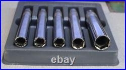 Snap on 5pc 3/8 Drive Essential Spark Plug Deep Socket Set