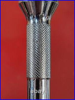 Snap-on 6 Piece 3/8 Drive Knurled Chrome Socket Extension Set 206AFX with Tray