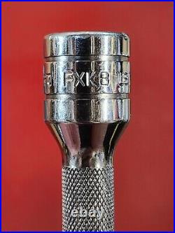 Snap-on 6 Piece 3/8 Drive Knurled Chrome Socket Extension Set 206AFX with Tray