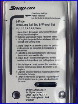 Snap-on Extra Long Fractional And Metric Hex Wrench Sets Snap-on Extra Long Fractional And Metric Hex Wrench Sets