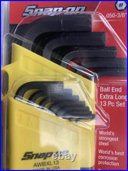 Snap-on Extra Long Fractional And Metric Hex Wrench Sets Snap-on Extra Long Fractional And Metric Hex Wrench Sets