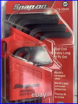 Snap-on Extra Long Fractional And Metric Hex Wrench Sets