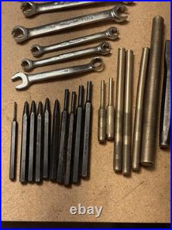 Snap-on Lot Mixed Tool Set Wrench Ratchet Chisel Punch SAE/Metric GA-98A READ