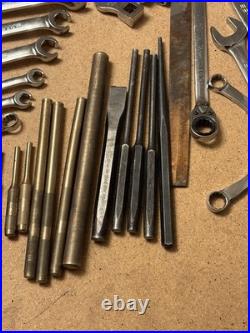 Snap-on Lot Mixed Tool Set Wrench Ratchet Chisel Punch SAE/Metric GA-98A READ