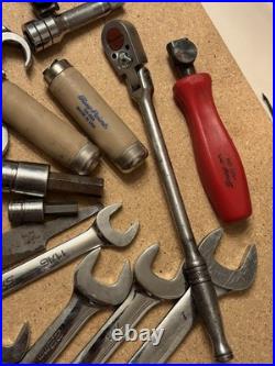 Snap-on Lot Mixed Tool Set Wrench Ratchet Chisel Punch SAE/Metric GA-98A READ