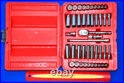 Snap-on NEW Ships FREE 44 Pc 1/4 Drive 6-Point Metric/ SAE General Service Set
