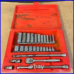 Snap-on PB16A 3/8 Drive Socket Wrench 28 pc Set SFS081-281 FS081-FS281 F-70-M