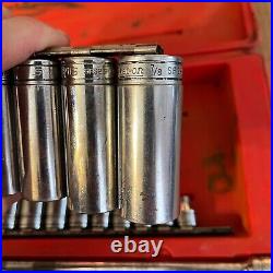 Snap-on PB16A 3/8 Drive Socket Wrench 28 pc Set SFS081-281 FS081-FS281 F-70-M