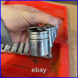 Snap-on PB16A 3/8 Drive Socket Wrench 28 pc Set SFS081-281 FS081-FS281 F-70-M
