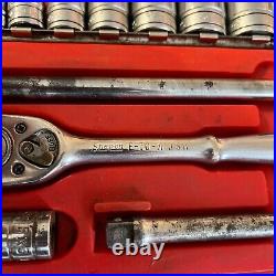 Snap-on PB16A 3/8 Drive Socket Wrench 28 pc Set SFS081-281 FS081-FS281 F-70-M