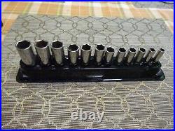 Snap-on Tools 12pc 3/8 Drive SAE 6pt Deep Chrome Metric Socket Set