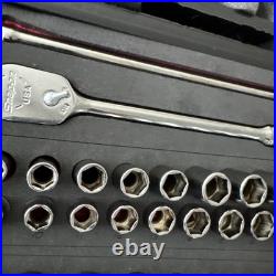 Snap-on Tools 251FSMBFR 51pc 3/8 Drive 6-pt Metric SAE General Service FOAM Set
