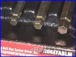 Snap-on Tools, 3/8 Drive Metric Allen Key Hex Bit Long With Ball End Socket Set