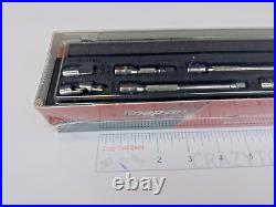 Snap-on Tools NEW 106TMXAFHV 6 pc 1/4 Drive Extension and Adaptor in Foam Set