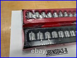 Snap-on Tools NEW 18pc 3/8 Drive SAE & Metric Chrome Low Profile Socket Sets
