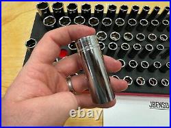 Snap-on Tools NEW RED 84pc 3/8 Drive 6pt Metric / SAE Master Socket Foam Sets