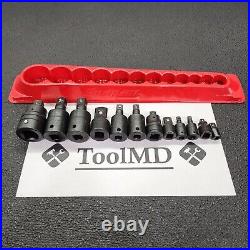 Snap-on Tools USA NEW 12pc Master Industrial Adapter Extension Socket Lot Set Snap-on Tools USA NEW 12pc Master Industrial Adapter Extension Socket Lot Set