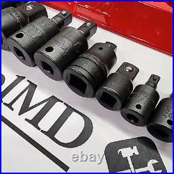 Snap-on Tools USA NEW 12pc Master Industrial Adapter Extension Socket Lot Set Snap-on Tools USA NEW 12pc Master Industrial Adapter Extension Socket Lot Set
