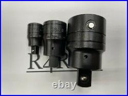 Snap-on USA 2-Piece Socket Adapter Set – 1/2 To 3/8 & 3/8 To 1/4 Reducers, Black Chrome