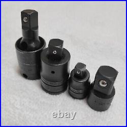 Snap-on Tools USA NEW 4-pc 1/4 & 3/8& 1/2 Drive Adaptor & Swivel Socket Set