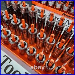 Snap-on Tools USA NEW 84-Piece SAE & Metric 3/8 Dr 12-Point MASTER Socket Sets