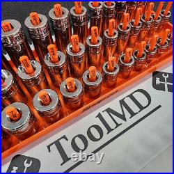 Snap-on Tools USA NEW 84-Piece SAE & Metric 3/8 Dr 12-Point MASTER Socket Sets