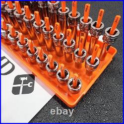 Snap-on Tools USA NEW 84-Piece SAE & Metric 3/8 Dr 12-Point MASTER Socket Sets