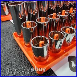 Snap-on Tools USA NEW 84-Piece SAE & Metric 3/8 Dr 12-Point MASTER Socket Sets