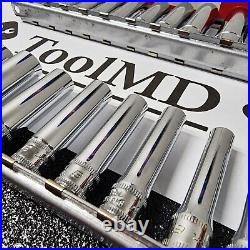 Snap-on Tools USA NOS 35pc 1/4 & 3/8 Drive METRIC & SAE 6pt Lot Set 110STMY +